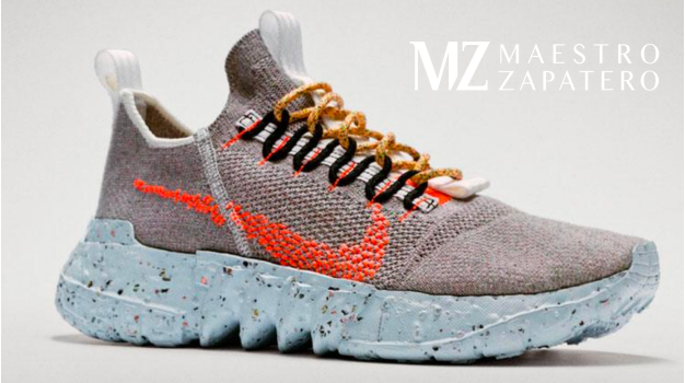 tenis fabricado con materiales reciclados