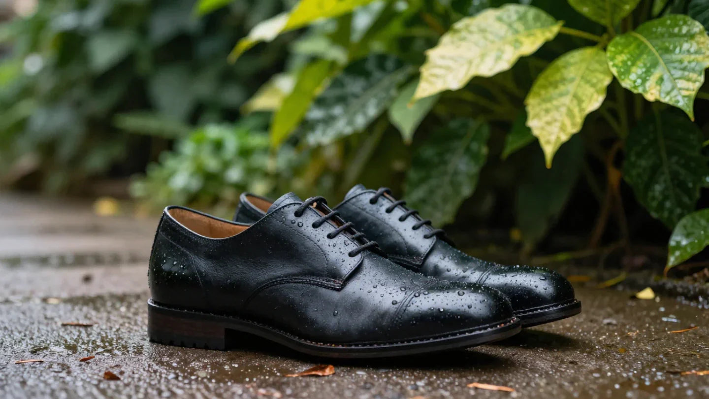 Zapatos húmedos.