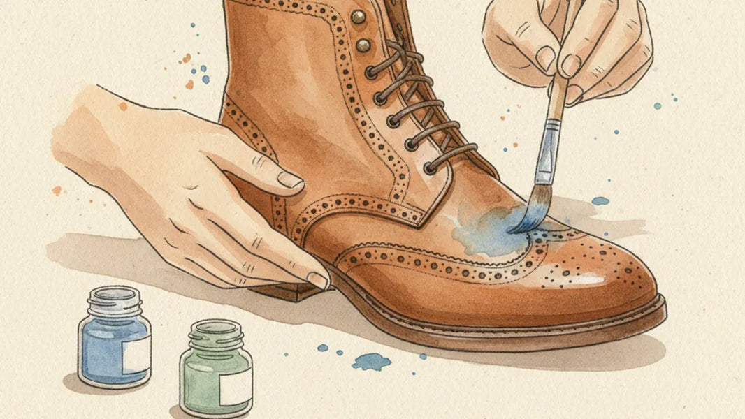 Ilustración editorial: ¿Qué es la pintura Angelus y para qué sirve en el cuidado del calzado?