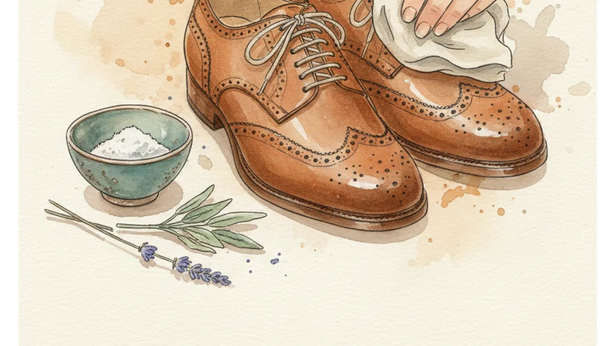 Ilustración editorial: ¿Cómo quitar el olor a los zapatos sin dañar el cuero?