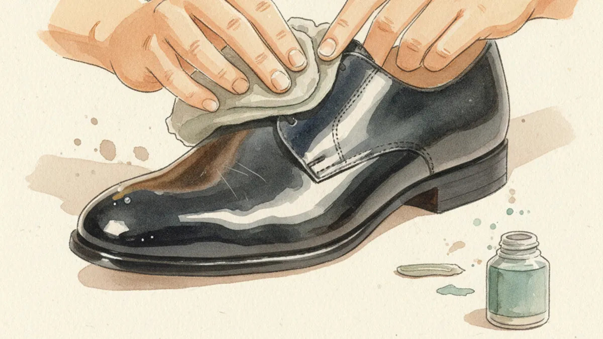 Ilustración editorial: ¿Cómo devolverle el brillo al charol opaco o rayado sin agrietarlo?