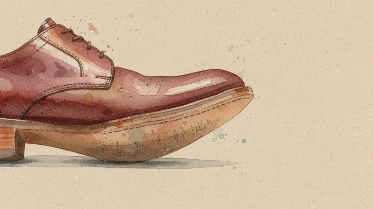 Ilustración editorial: ¿Cómo secar correctamente los zapatos después de la lluvia?