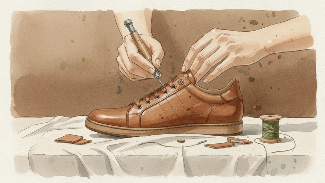 Ilustración editorial: ¿Se puede grabar un sneaker de lujo sin dañarlo?