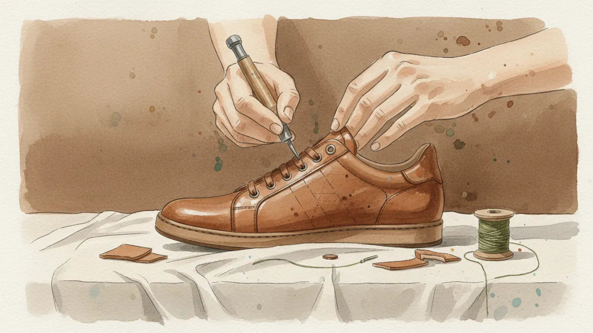 Ilustración editorial: ¿Se puede grabar un sneaker de lujo sin dañarlo?
