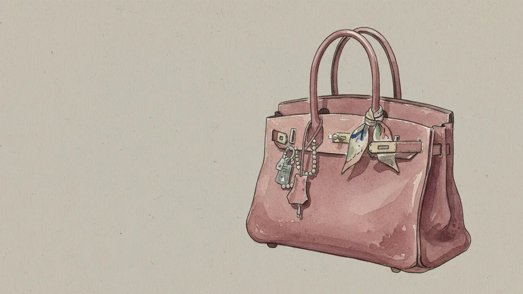 Ilustración editorial: El Birkin original de Jane Birkin: por qué 10.1 millones de dólares no es una cifra absurda