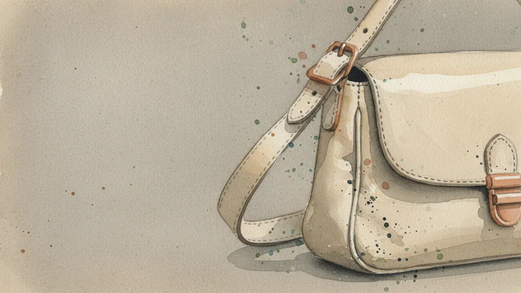 Ilustración editorial: La silueta no se pierde: el oficio que devuelve la forma a un bolso caído