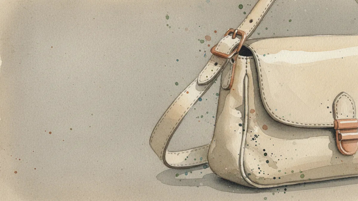 Ilustración editorial: La silueta no se pierde: el oficio que devuelve la forma a un bolso caído