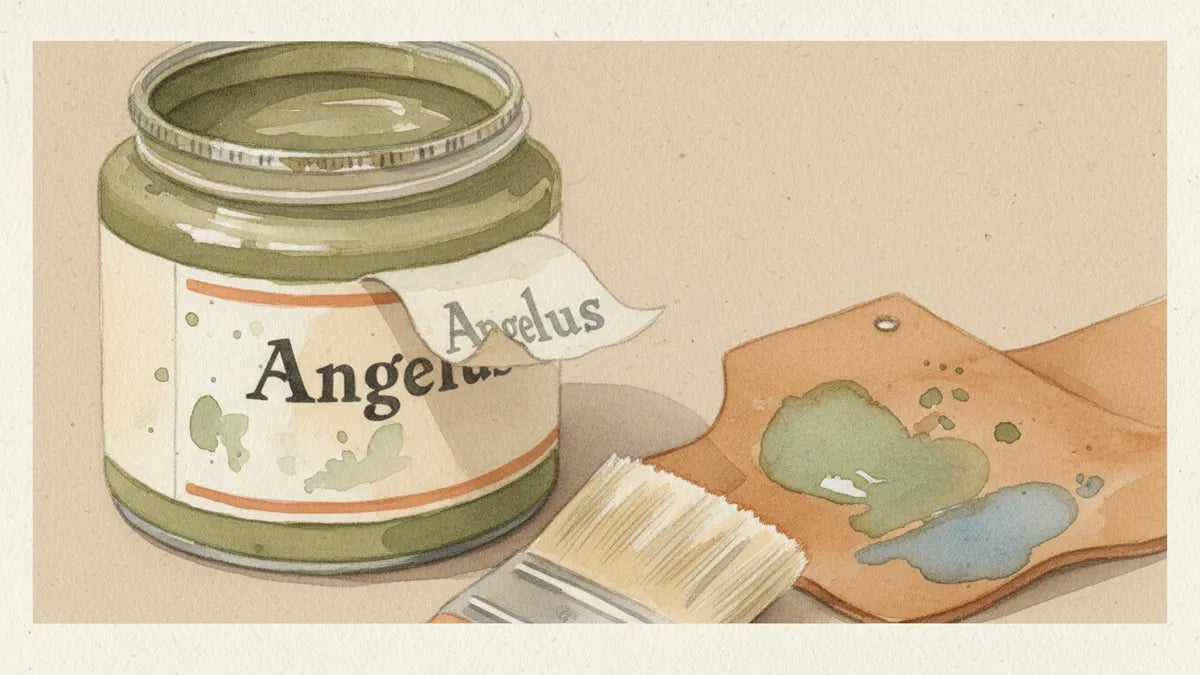 Ilustración editorial: Angelus pintura: lo que necesita saber antes de colorear su calzado