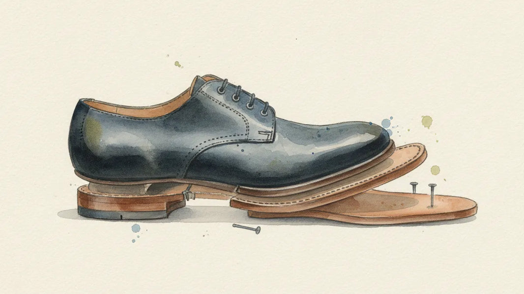 Ilustración editorial: Cambio de suela de zapatos: precio, criterios y qué esperar del proceso
