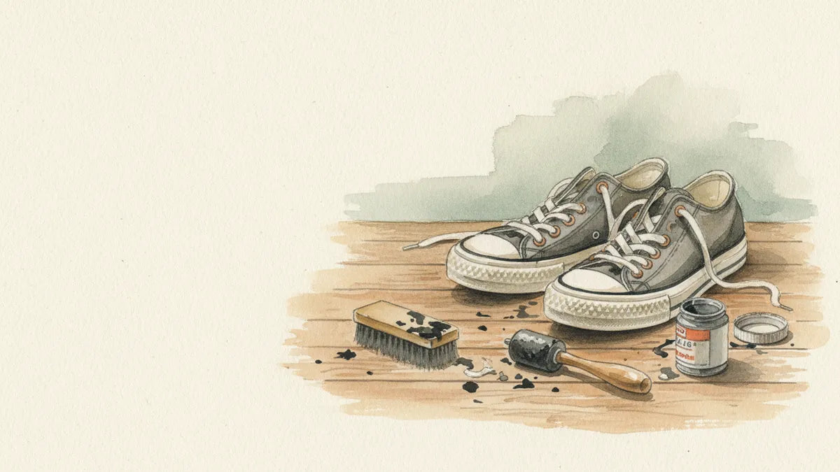 Ilustración editorial: Dónde vulcanizar tenis en CDMX: lo que debe saber antes de elegir