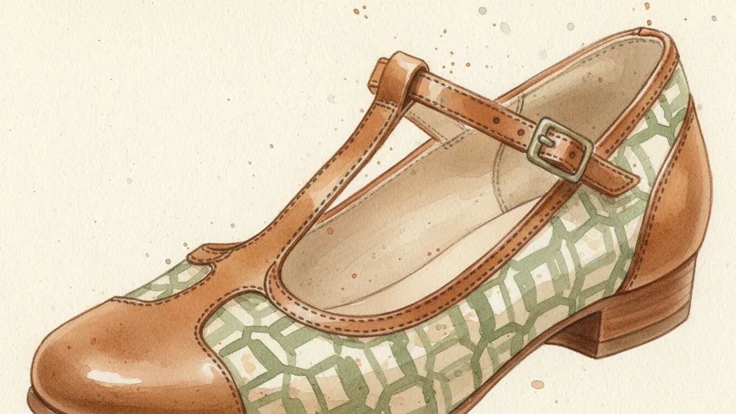 Ilustración editorial: El renacer art déco: T-bar, dos tonos y la elegancia que no pasa de moda