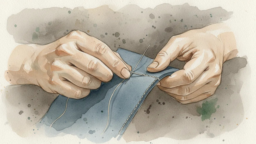 Ilustración editorial: El punto de silla de Hermès: la costura que no puede morir