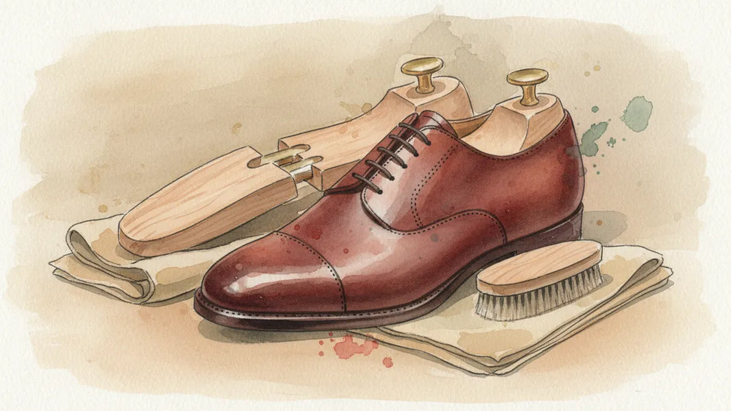 Ilustración editorial: El zapato que sí queda: tres señales que el pie nunca miente