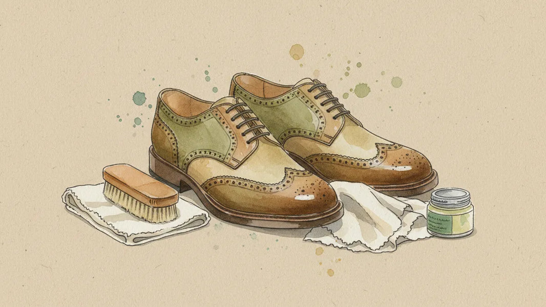Ilustración editorial: El clasicismo pulido regresa: cómo el otoño 2026 reinventa el calzado de herencia