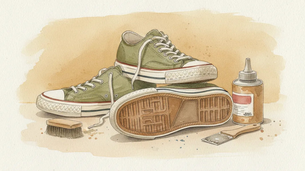 Ilustración editorial: Vulcanizar tenis: lo que el proceso puede y no puede hacer por su calzado