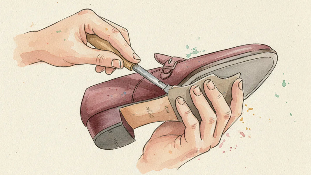 Ilustración editorial: Antiderrapantes para zapatos: la diferencia entre el calzado que cuida y el que falla