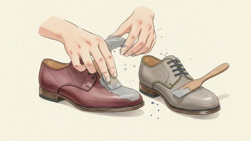 Ilustración editorial: Cómo poner antiderrapante a los zapatos: la guía del oficio