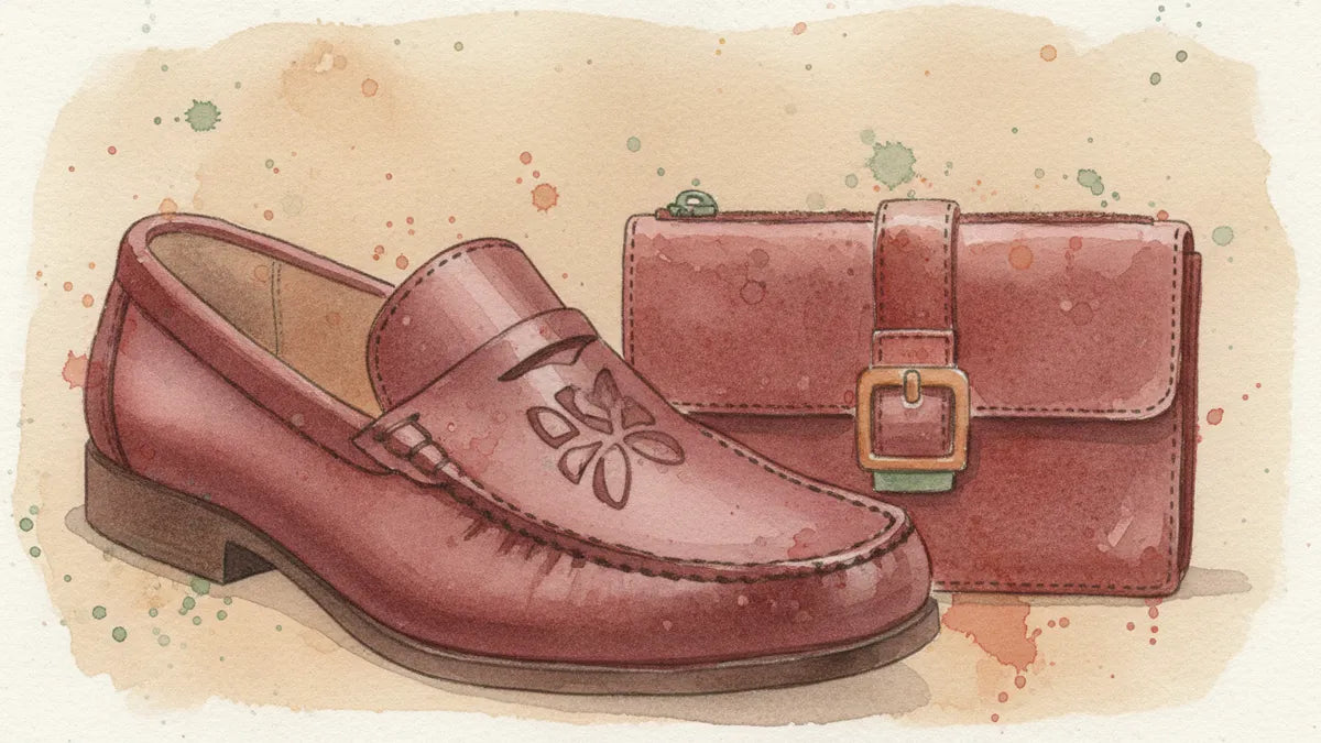 Ilustración editorial: Marca en piel: cómo personalizar calzado y marroquinería sin sacrificar el material