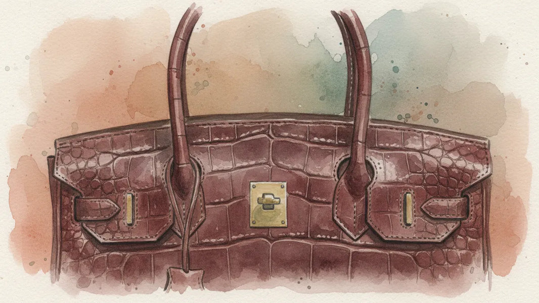 Ilustración editorial: La Birkin de Jane Birkin: lo que el récord de 10.1 mdd enseña sobre el valor de lo irreemplazable
