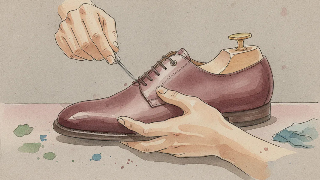 Ilustración editorial: Reparador de calzado: cuándo funciona y cuándo no alcanza