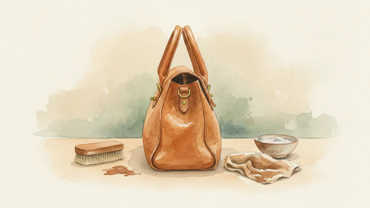 Ilustración editorial: El color de su bolso no se fue: a veces solo pide limpieza, no tinte