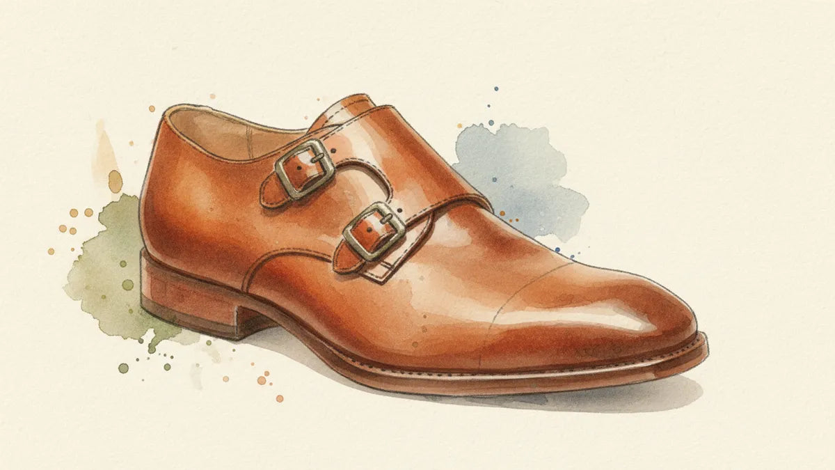 Ilustración editorial: Tonos joya en AW26: cómo anclar el color con calzado de piel