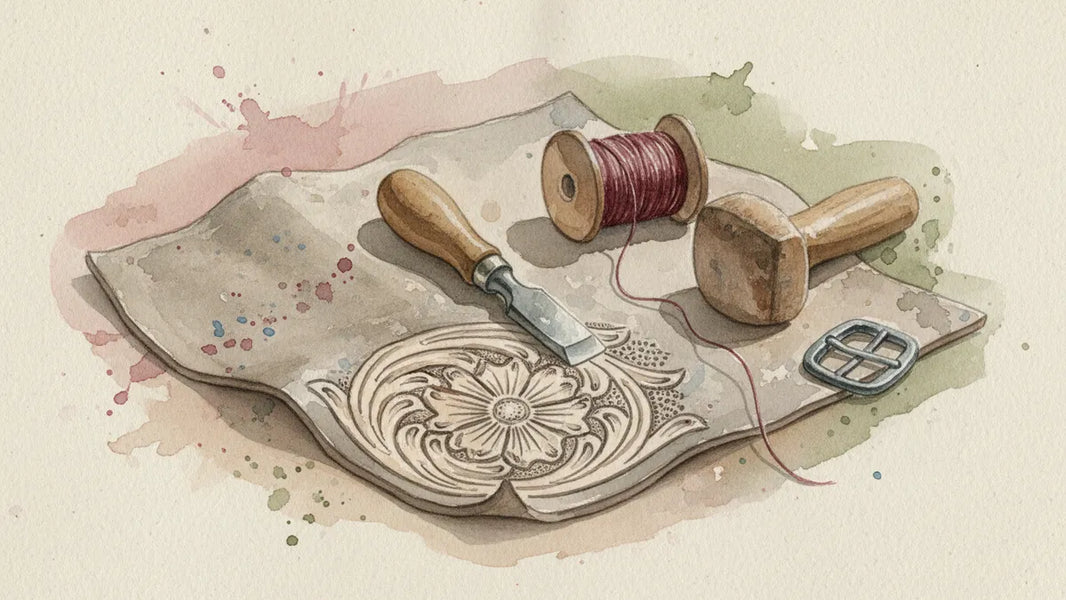 Ilustración editorial: La talabartería mexicana: el cincelado, la vaqueta y el oficio que se hereda