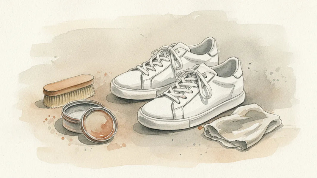 Ilustración editorial: ¿Cómo impermeabilizar zapatos de cuero y gamuza correctamente?