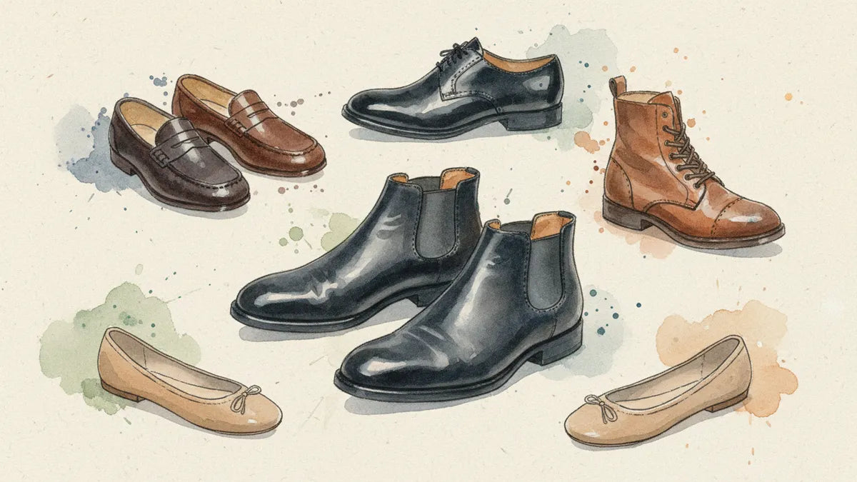 Ilustración editorial: ¿Cuáles son las cinco piezas de calzado que duran décadas y nunca pasan de moda?