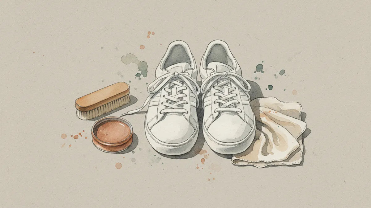 Ilustración editorial: ¿Cómo limpiar y cuidar zapatos de ante sin arruinarlos?