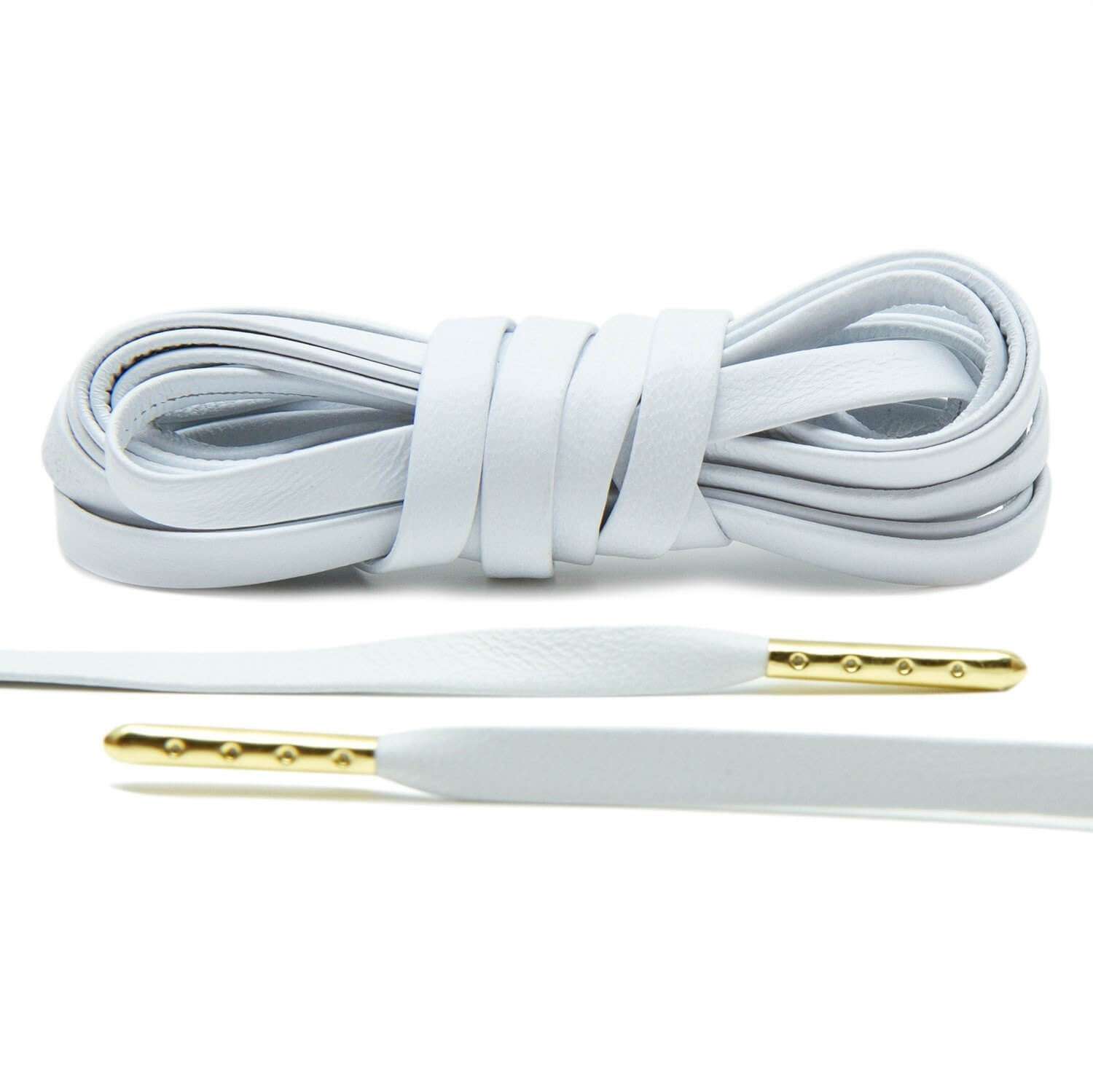 Agujetas de piel white – Luxury laces