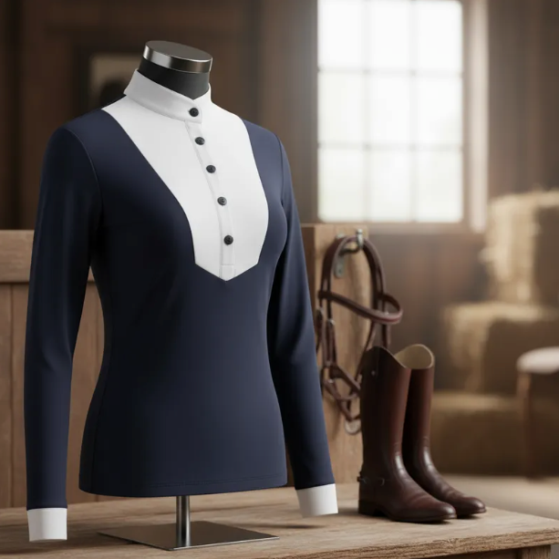 Camisa Ecuestre Manga Larga – Ajustable y Transpirable - artículo ecuestre Maestro Zapatero