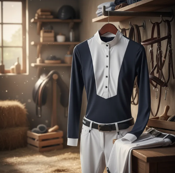 Camisa Ecuestre Manga Larga – Ajustable y Transpirable - artículo ecuestre Maestro Zapatero