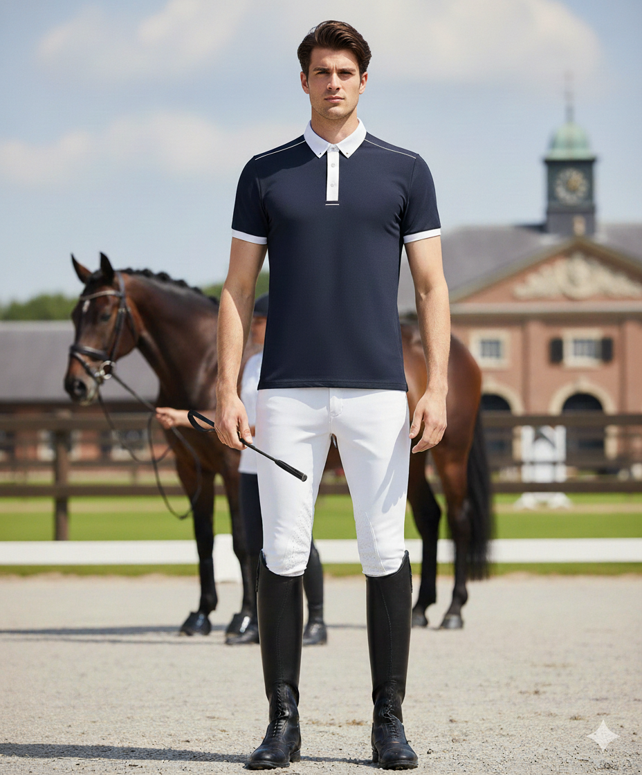 Playera Polo Ecuestre para Hombre - artículo ecuestre Maestro Zapatero