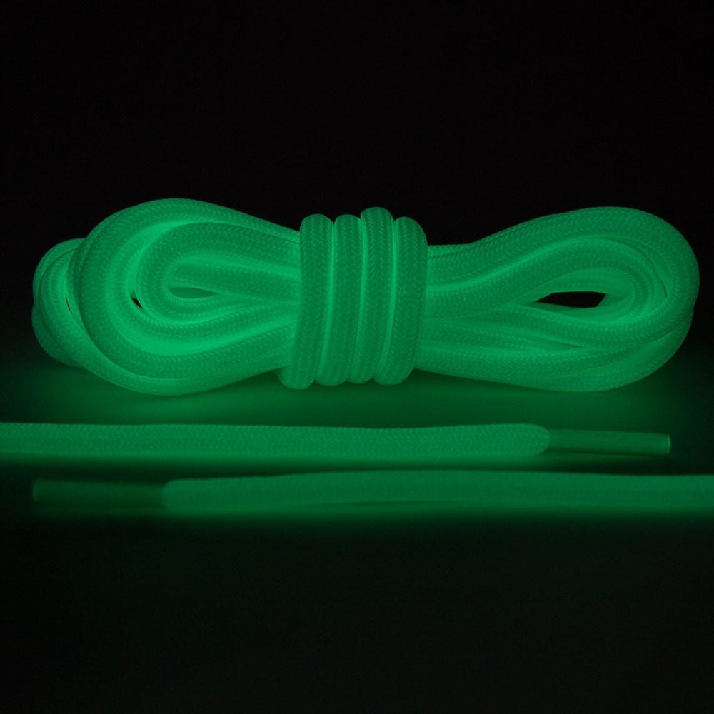 Agujetas Glow in the Dark White 3M - agujetas para calzado deportivo