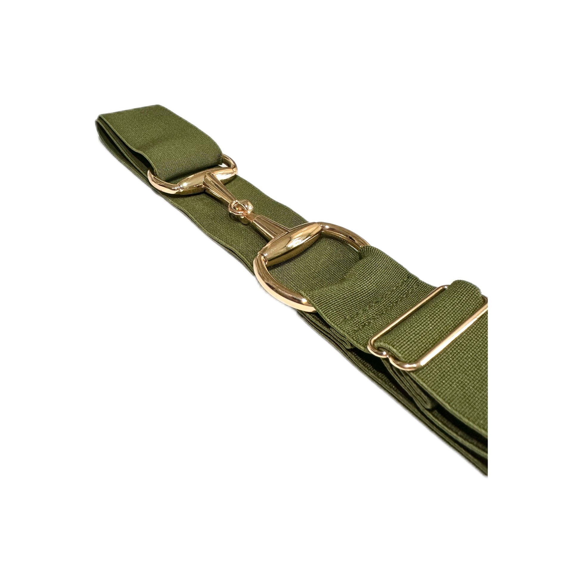 Cinturón Ecuestre Verde militar - artículo ecuestre Maestro Zapatero