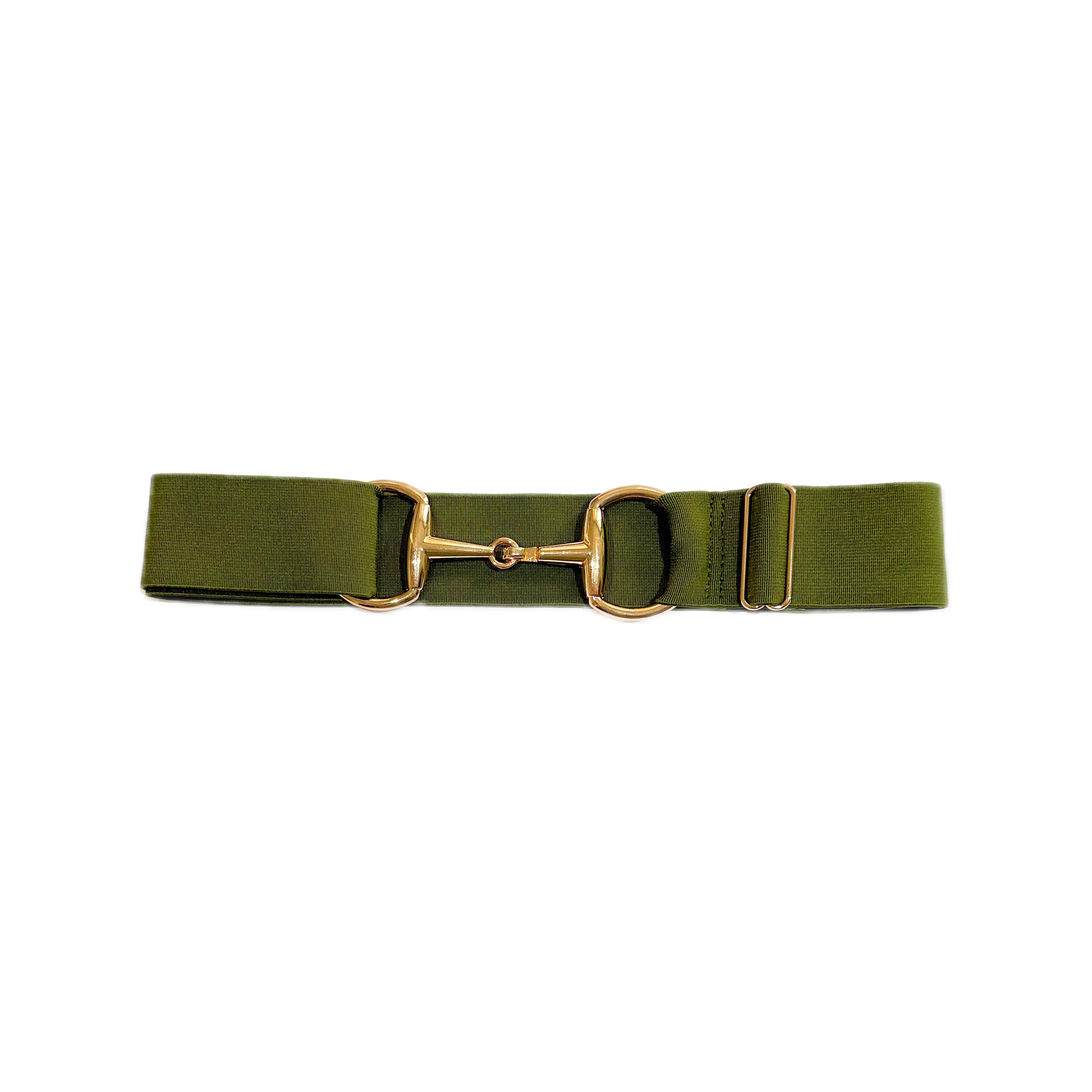Cinturón Ecuestre Verde militar - artículo ecuestre Maestro Zapatero