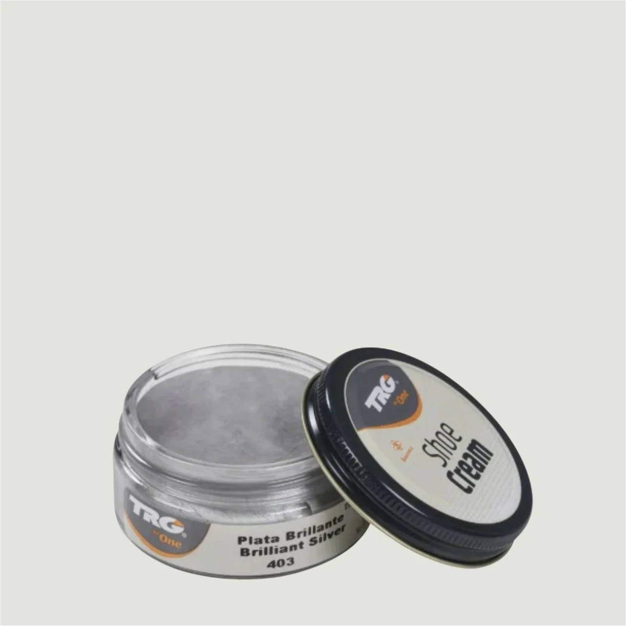 TRG Shoe Cream plata brillante