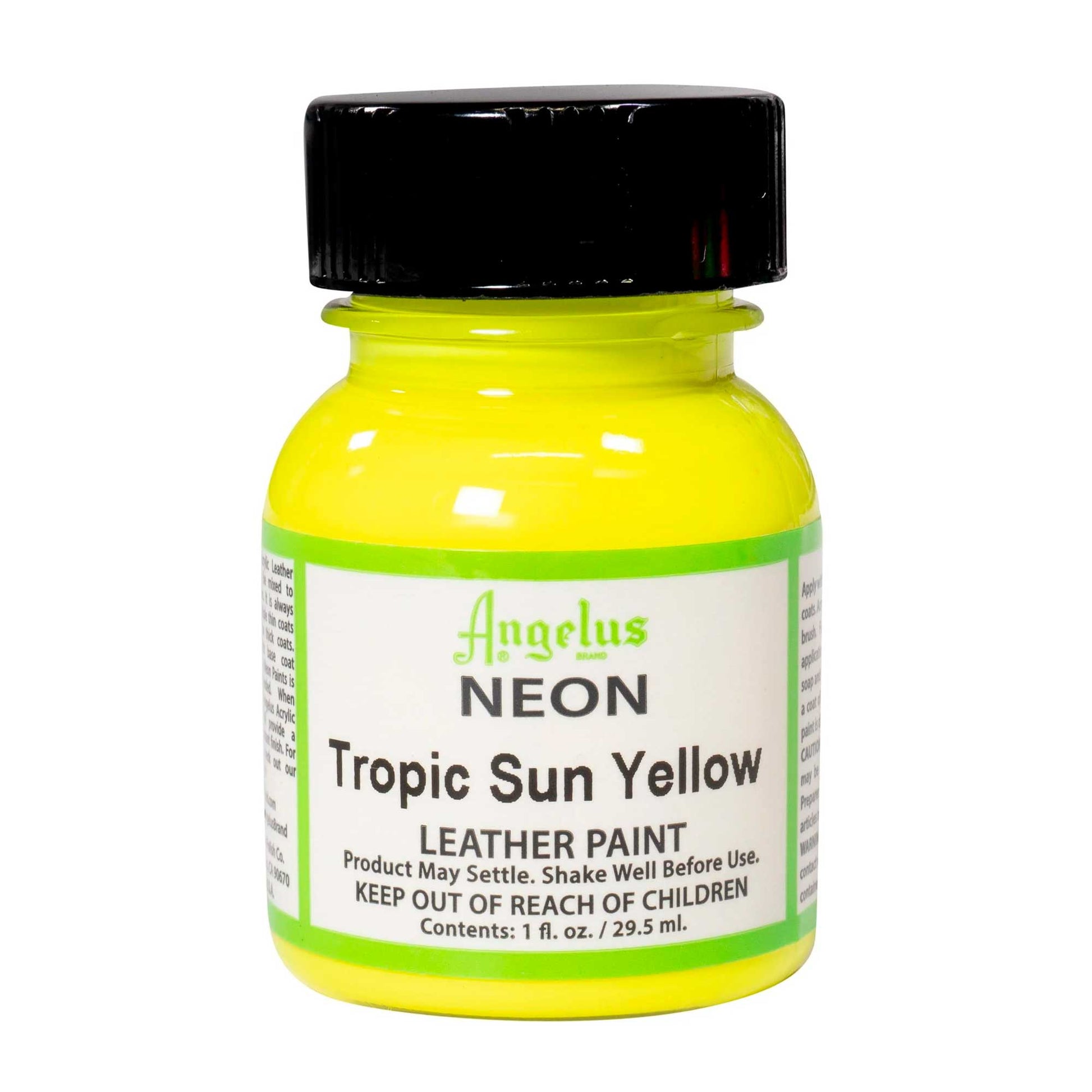 Pintura Angelus Neon tropic sun yellow - pintura acrílica para calzado Angelus