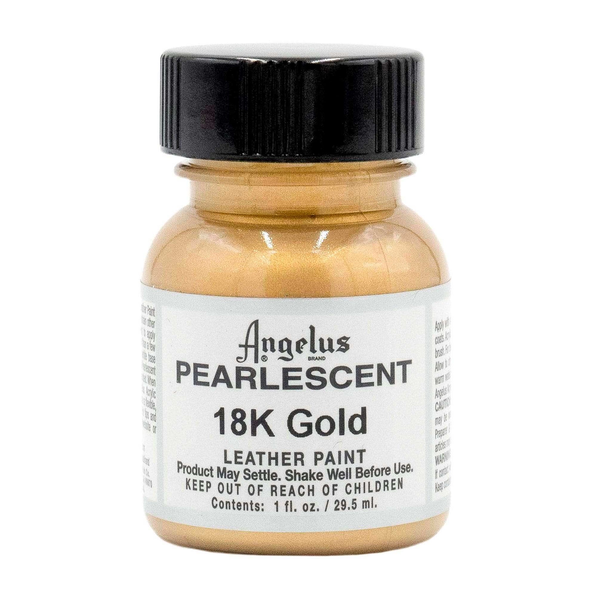 Pintura Angelus Pearlescent 18k gold - pintura acrílica para calzado Angelus
